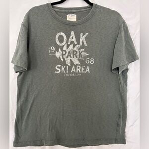 J. Crew | Vintage Men’s Short Sleeve Shirt | Grey Graphic Colorado Tee